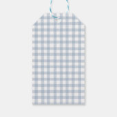 Monogrammed Crest Topiary Bunny Easter Cadeaulabel (Achterkant)