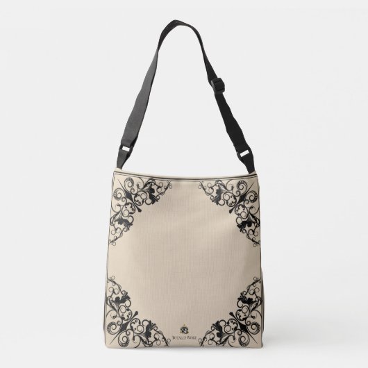 Monogrammed Cross - Body Canvas tas (Achterkant)