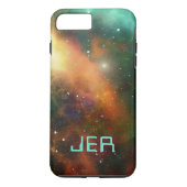 Monogrammed Custom Space Cosmic Cosmos Galaxy Case-Mate iPhone Case (Achterkant)