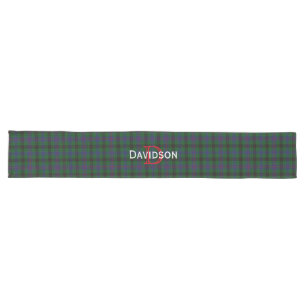 Monogrammed Davidson Plaid Tafelloper