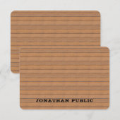 Monogrammed de Sjabloon van de Kijker van het Hout (Voorkant / Achterkant)