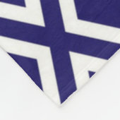 Monogrammed Diamond Pattern Fleece Blanket (Hoek)