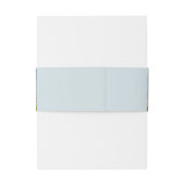 Monogrammed Dusty Blue Mountain Wedding Uitnodigingen Wikkel (Achterkant Voorbeeld)