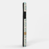 Monogrammed Eggshell Blue Moroccan Case-Mate iPhone Case (Achterkant/rechts)