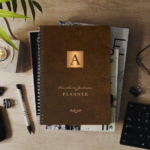 Monogrammed elegant goudbruin modern 2025 planner