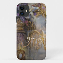Monogrammed Elegant Heavenly Gold Gate, Gouden Tek iPhone 11 Hoesje