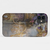 Monogrammed Elegant Heavenly Gold Gate, Gouden Tek Case-Mate iPhone Case (Achterkant (horizontaal))