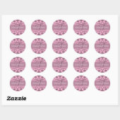 Monogrammed Envelope Seals Letter T Ronde Sticker (Vel)