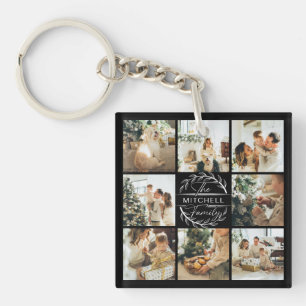 Monogrammed Familie Fotocollage Monogram Gift K Sleutelhanger