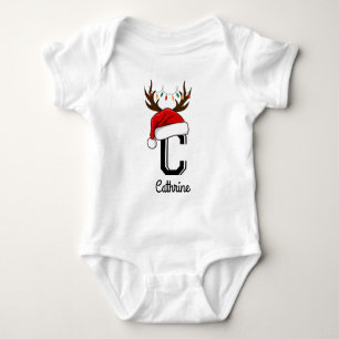 Monogrammed Familie Kerstmis Matching Outfits Romper