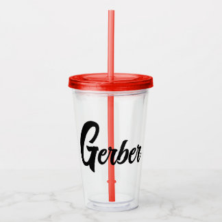 Monogrammed familienaam acryl drinkbeker