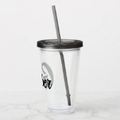 Monogrammed familienaam acryl drinkbeker (Links)