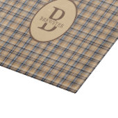 Monogrammed familienaam snijplank (Hoek)