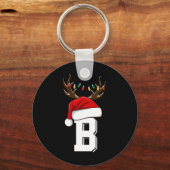 Monogrammed Family Christmas Matching Outfits T Sh Sleutelhanger (Voorkant)