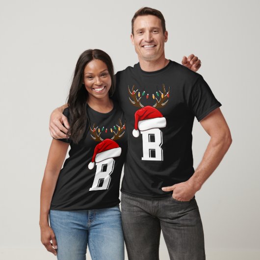 Monogrammed Family Christmas Matching Outfits T Sh T-shirt (Unisex)