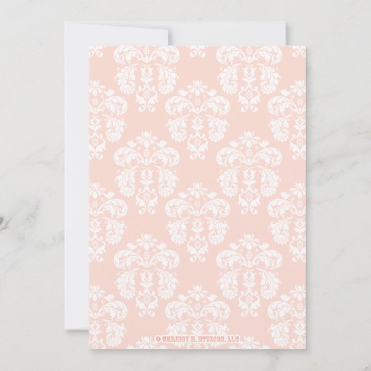 MONOGRAMMED FANCY BALLET-OVERWEGING KAART (Achterkant)