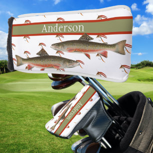 Monogrammed Fishermen Fly Fishing Brook Trout Golfheadcover