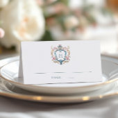  Monogrammed Floral Crest Wedding