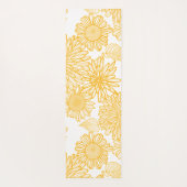 Monogrammed Flowers Pattern Yoga Mat (Achterkant)