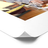 Monogrammed Foto Collage Beste vader ooit Poster (Hoek)