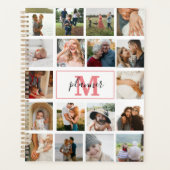 Monogrammed Foto Collage Personalized 2022 Planner (Voorkant)