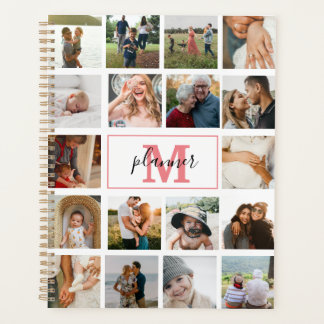 Monogrammed Foto Collage Personalized 2022 Planner