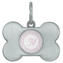 Monogrammed Frilly Coquette Pink watercolor Bow