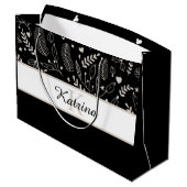 Monogrammed Gift Bag Groot Cadeauzakje (Achterkant Gekanteld)