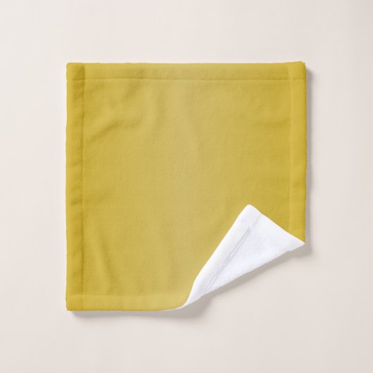 Monogrammed Gold Colored Bad Handdoek (Wasdoekje)