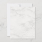 Monogrammed Gold Splash Wit Marmer Sjabloon (Achterkant)