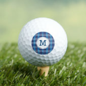 Monogrammed Golf Balls Preppy Classic Blue Pset Golfballen (Insitu Shirt)