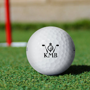 Monogrammed Golf Clubs en Crown Logo Custom Golfballen