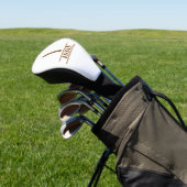 Monogrammed Golf Head Hoesje Golfheadcover (Insitu)