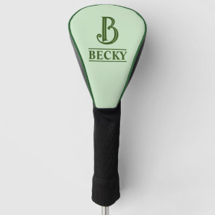 Monogrammed Golf Head Hoesje Golfheadcover