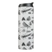 Monogrammed GOTHIC BUGS Insect Black Thermosbeker (Gedraaid links)