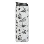 Monogrammed GOTHIC BUGS Insect Black Thermosbeker (Geroteerd rechts)