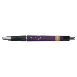 Monogrammed goud elegant name script pen