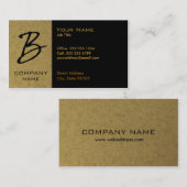 Monogrammed Granite Visitekaartje - B (Voorkant / Achterkant)