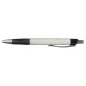 Monogrammed Green en Mint Floral Pattern Pen (Bodem)