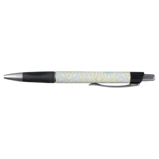 Monogrammed Green en Mint Floral Pattern Pen (Bodem)