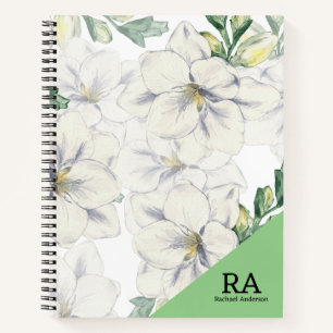 Monogrammed grillenery Initialen professional Notitieboek