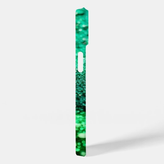 Monogrammed Groene Glitter Case-Mate iPhone Case (Achterkant / Rechts)