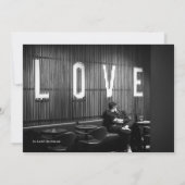 Monogrammed Hand Lettered Chic Cross Wedding Kaart (Achterkant)