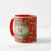 Monogrammed Holiday Mok (Voorkant links)