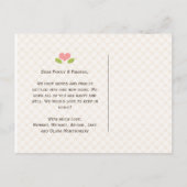 Monogrammed Home Bewegende Aankondiging Briefkaart (Achterkant)