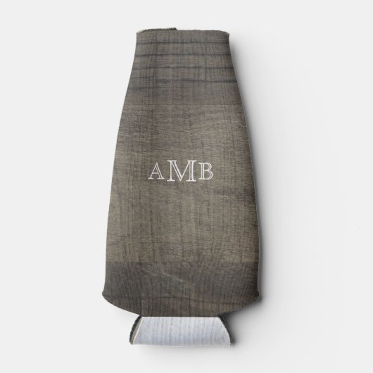 Monogrammed Houtlook Flesjeskoeler (Voorkant)