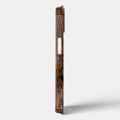 Monogrammed Industrial Rustic Wood Pattern Case-Mate iPhone Case (Achterkant / Rechts)