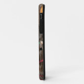 Monogrammed Industrial Rustic Wood Pattern Case-Mate iPhone Case (Achterkant/links)