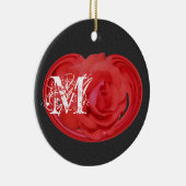 Monogrammed Initialen Roos Floral Ornament (Rechts)