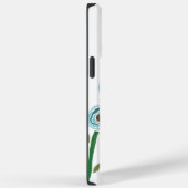 Monogrammed iPhone 14 Pro Max coque floral (Verso / Droite)